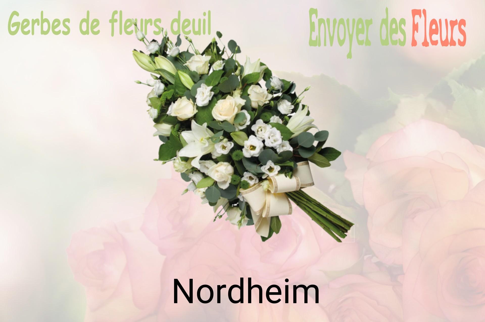 Gerbe de fleurs de deuil livrée à Nordheim